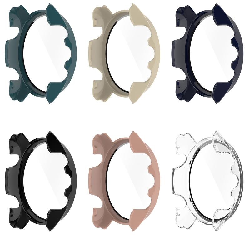 For GarminForerunner 255S Housing for Case Tempered Film Screen Protector Shockproof One-piece for Shell Smartwatch Slee