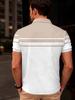 [Printed Design - Not Textured] Men's Summer Casual Breathable Short-Sleeve Polo Shirt, Men's Apparel - Short Sleeve for Casual Summer Golf and Daily
