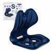 Beautiful Posture S-Shaped Seat, Foldable, Posture Corrector, Pelvic Support Chair, Navy, 3B-4831 [Genuine Manufacturer Product]
