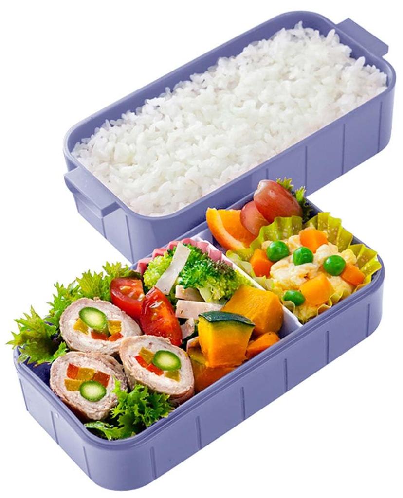 Skater Bento for Made In Sanrio Kuromi Flower Wreath Box, 2-Tier, 600ml, Antibacterial, Women, Japan, Design, YZW3AG-A
