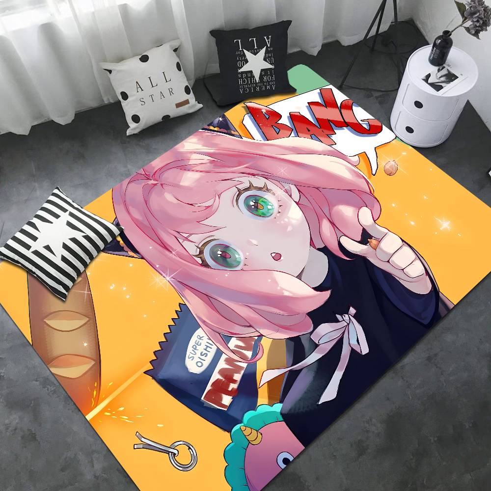 Anime Spy X Family Anya Room Mats Cheaper Anti-slip Modern Living Room Balcony Printed Household Carpets
