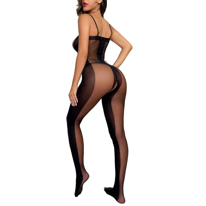 Womens Fashion Stretch Lace Sling Mesh Body Stocking Underwear Fishnet Stocking Lingerie Sexy Costume for Women Plus Size