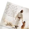 2025 Jesus Wall Calendar Religious Artwork Wall Calendar Bible Verses Hanging Monthly Calendar for Christ Lovers
