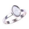 Natural Aquamarine Gemstone Handmade 925 Solid Sterling Silver Ring Size 8 N1q90
