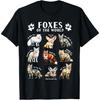 Foxes of the World Educational Collection Fox Types Animal T-Shirt