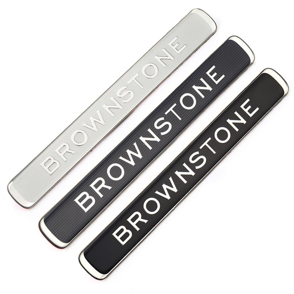 Luopan 1 Aufkleber Autoaufkleber Autoabzeichen Emblem Aufkleber 60. / 25. Jubiläum Executive Weiß Schwarz (Brownstone 1)