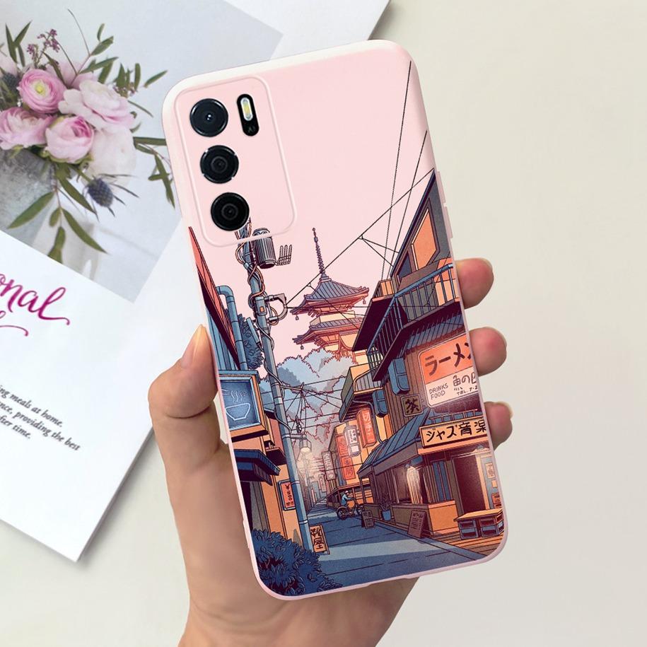 

For OPPO A54S Case CPH2273 Phone Cover Popular Flower Cartoon Soft Silicone Funda For OPPO A16 A16S CPH2269 CPH2271 A 16S Bumper OPPO A54S