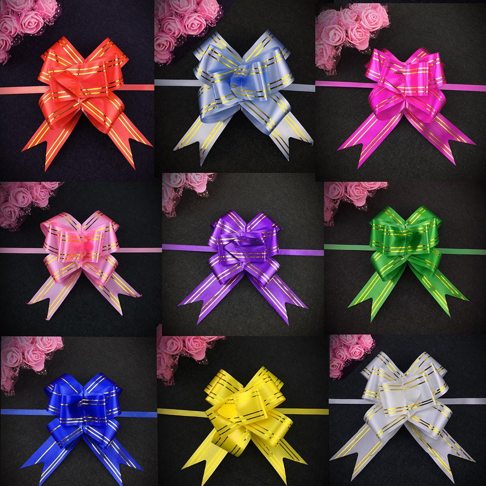 20Pcs Instant Pull Bows for Wedding Car Gift Boxes Christmas Tree Wine Bottle Flower Bouquet Fruit Basket Party Decoration
