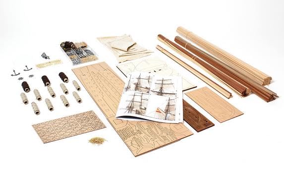 Imported Wooden Sailing Ship Model Kit Arklay OC14007 Mercedes