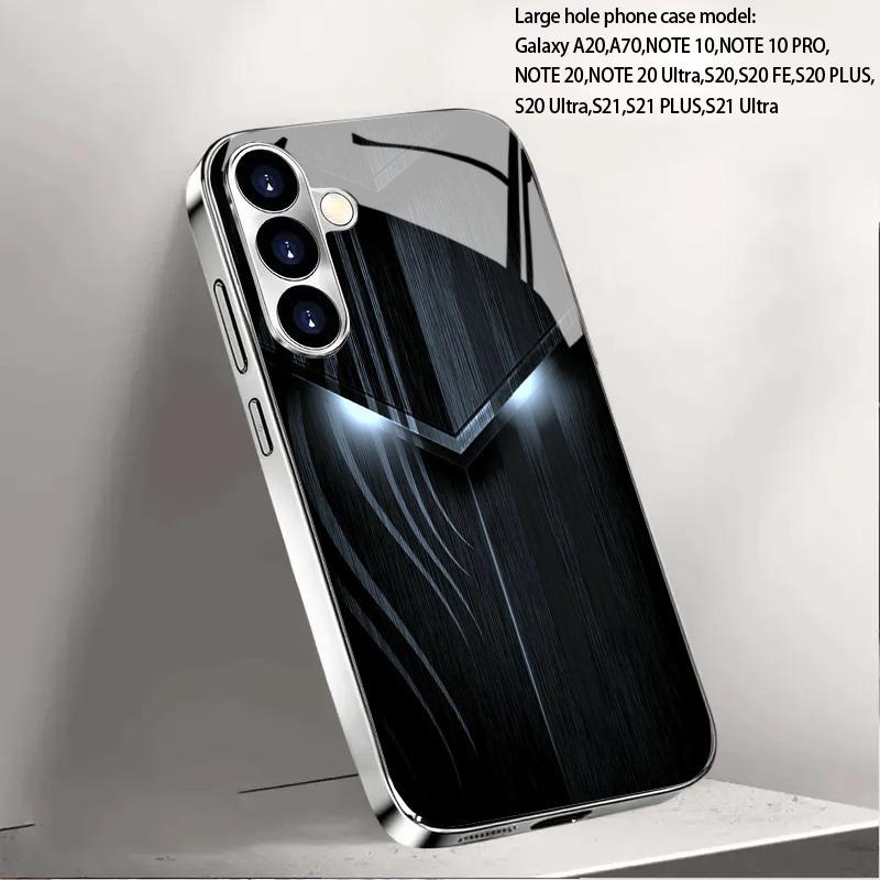Electroplated Glass TPU Hard Case for Samsung Galaxy S26 S25 S24 S23 S22 S21 FE Ultra Plus Scratch Resistant Advanced Protection