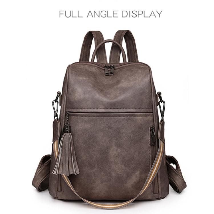 Women PU City Backpack Student School Bookbags Large Capacity Travel Backpacks