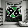 Custom Name Hannover 96 Wall Tapestry Aesthetic Wall Hanging Printed Fabric Blanket Decorative Tapestries for Bedroom Living Room Home Decor