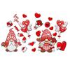 Valentine's Day Red Gnome Removable Wall Sticker CH81740