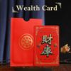 Lucky Wealth Charm Cards Chinese Feng Shui God Of Wealth Amulets Card Business Fortuna Treasure Lucky Card Home Decor  Year