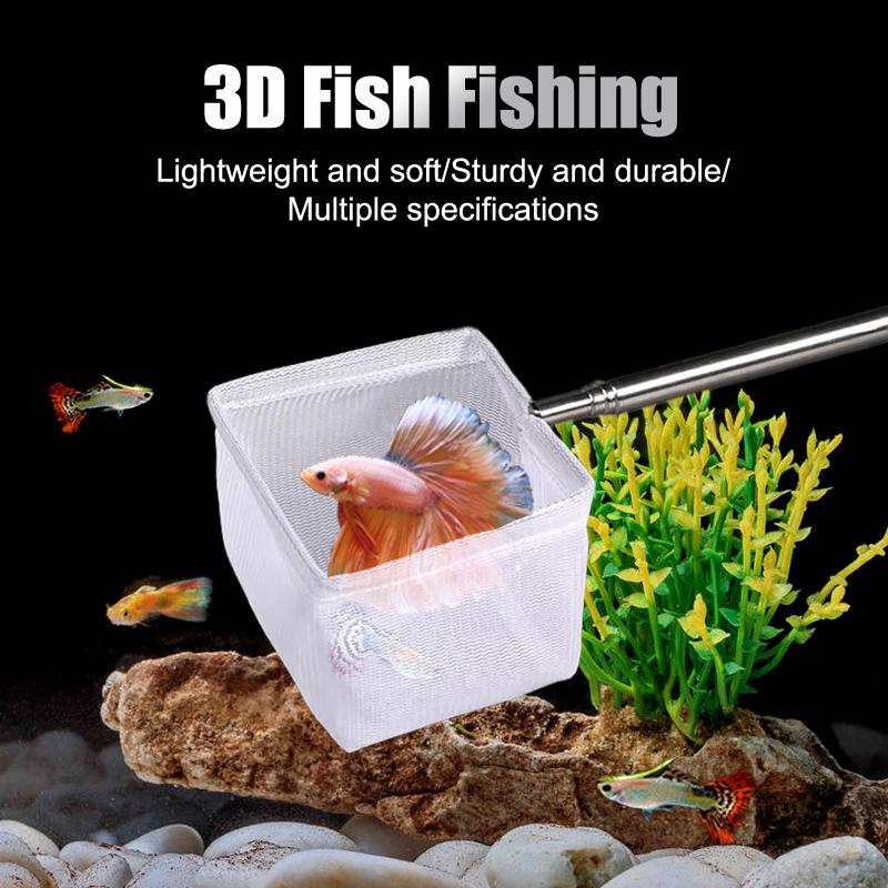 Fishing Landing Net Rustproof Corrosion Resistant Stainless Steel Fishing Net For Catchin Fish Shrimp Tank Aquarium Accessories