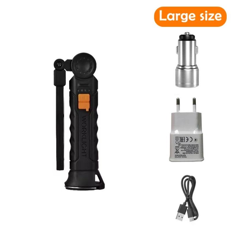 Portable LED COB Search Lights With Magnetic & Hook Built-in Battery Rechargeable Work Light Outdoor Waterproof Emergency Lamp