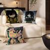 Anime Cartoon K-Kuroki T-Tomoko Cushion Cover Car Throw Pillow Case For Sofa Car Christmas Gift 40x40cm 45x45cm