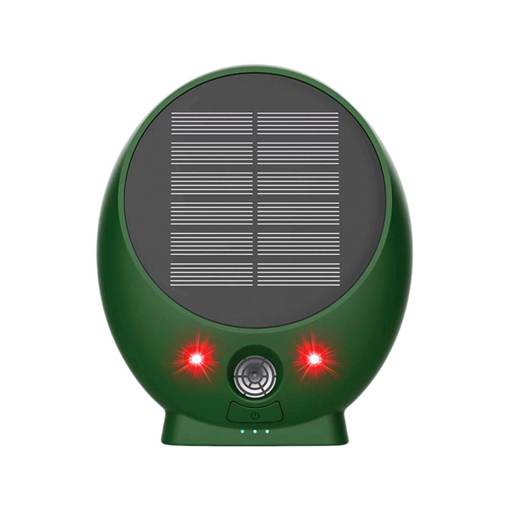Solar Ultrasonic Cat Repellent Auto On & Off Ultrasonic Bird Scarers Ultrasonic Animal Repeller for Deterrent Rat Dog Fox Pest