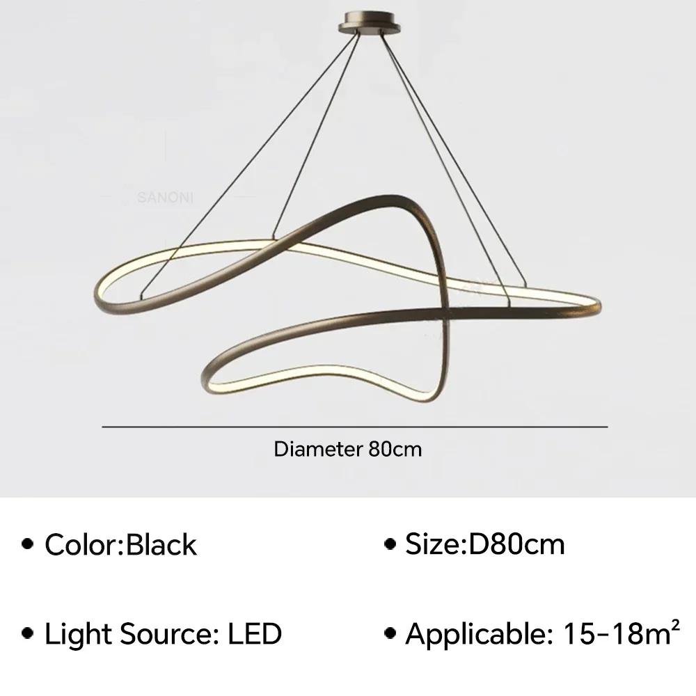 Modern Pendant Lamp LED Hanging Chandelier for Living Dining Room Bedroom Kitchen Island Home Decor Indoor Light Fixture Lustre