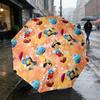Pinocchio Dreams 8 Ribs 3Fold Black Glue Uv Protection Umbrella Sun Protection Rainproof Compact Folding Umbrella For Travel Daily Use C924467