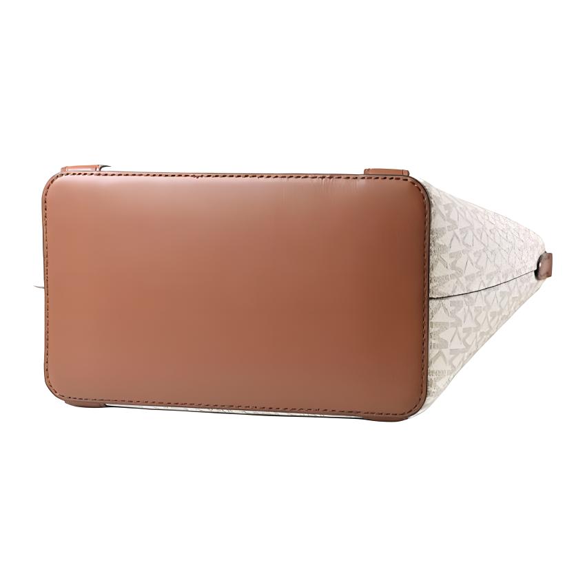 Michael Kors MK Pratt Logo Borsa Tote con Zip Borsa Shopping Borsa a Spalla Crossbody Borsa a Mano in Tela Rivestita Piccola Borsa Tote da Donna 35S4G3FM1B-0200