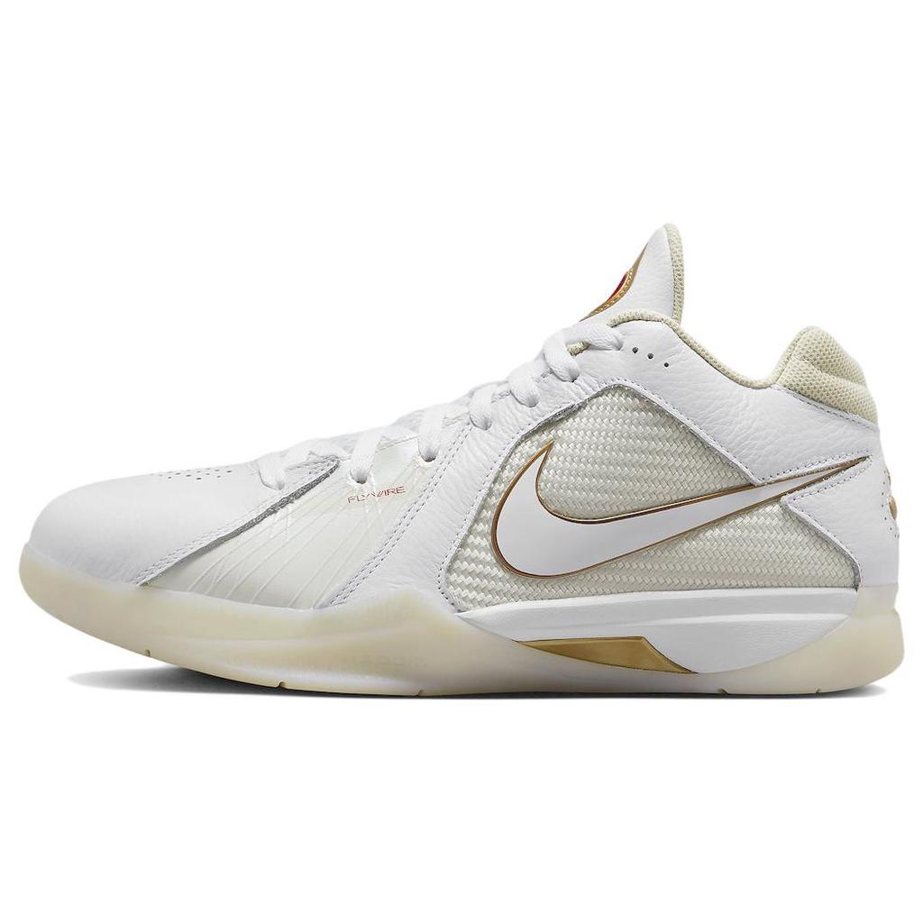New Nike Kd 3 Retro White Metallic Gold DZ3009-100