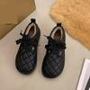 Fleece Women's Shoes New Winter Warm Flat Cotton Shoes Thickened Snow Boots Bread Shoes Doudou Shoes