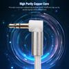 90 Degree Angle Stereo Auxiliary Cord Stereo Sound Support Male To Male Aux Cable  for Headphone