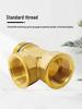 Copper Union with Inner/Outer Threads, Double Inner Thread Water Heater Connector Tee/Elbow Nipple, 46mm & 1" Thread, Different Diameters.