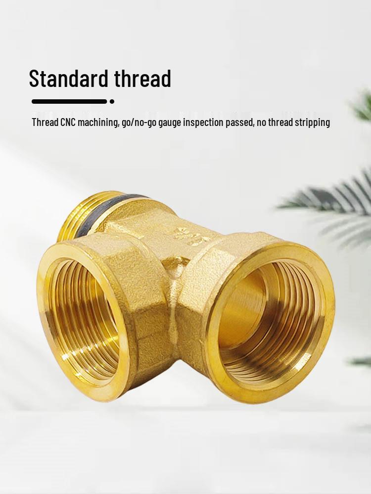 Copper Union with Inner/Outer Threads, Double Inner Thread Water Heater Connector Tee/Elbow Nipple, 46mm & 1" Thread, Different Diameters.
