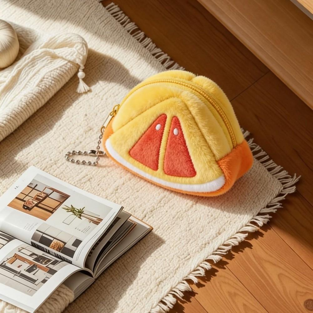 Soft Plush Coin Purse Zipper Pouch Plush Coin Pouch Cute Plush Earphone Bag Kids