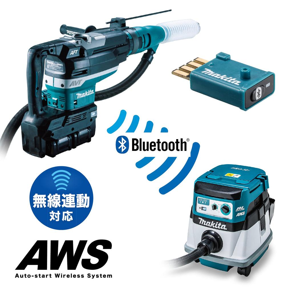 Makita 52mm Rechargeable Hammer Drill 80Vmax Battery and Charger Sold Separately Case Included HR006GZK Blue