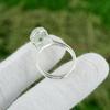 Oval Green Amethyst Gemstone 925 Sterling Silver Trendy Stackable Ring Jewelry