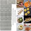 Garland Leaves Design Circle Texture Sugar Craft Silicone Pad Dessert Decorating Lace Mat Cake Molds Crispy Chip Chocolate Mould