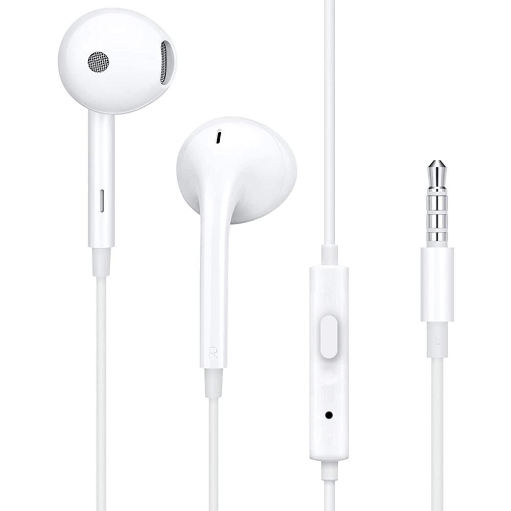 Oryginalne Słuchawki Douszne Stereo Oppo Mh156 Jack 3.5Mm Białe Bulk