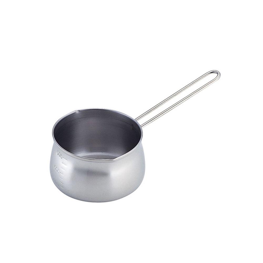 800ml Milk Warmer Pot With Dual Pour Spouts Stainless Steel Small Sauce Pan For Chocolate Cheese Melting