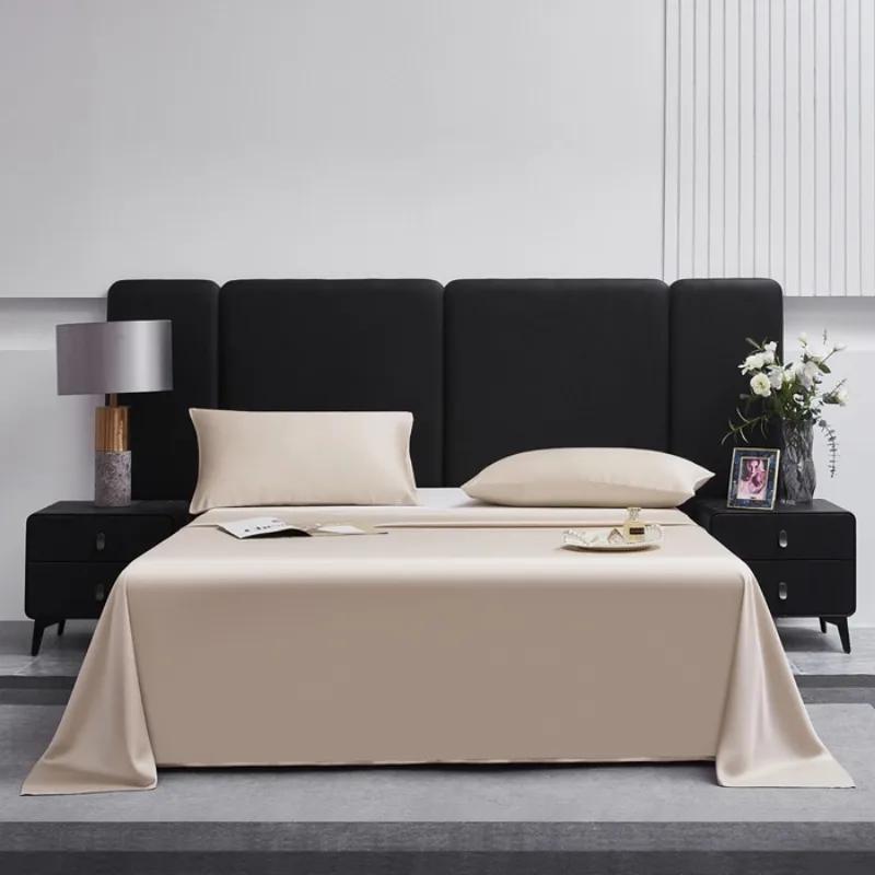 

New Sheet Sheet Sheet Solid Color Fabric Smooth, Comfortable and Machine Washable only 2pcs pillowcase