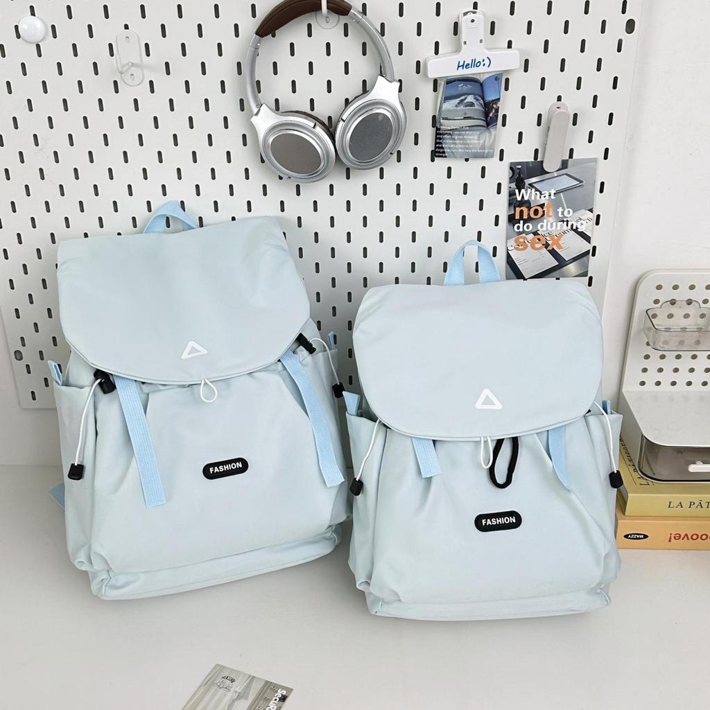 Trendy Cross-Border Color-Block Backpack – Large & Small Sizes for Casual Travel