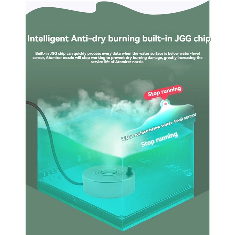 Mini Fogger Water Fountain Pond Fog Machine Atomizer For Halloween Decoration
