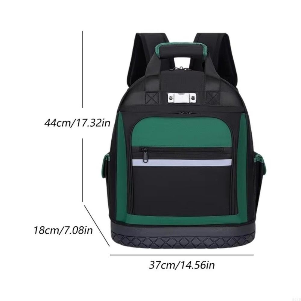 Waterproof Tool Backpack Large Capacity Heavy Duty Tool Organizer Electrician Tool Bag