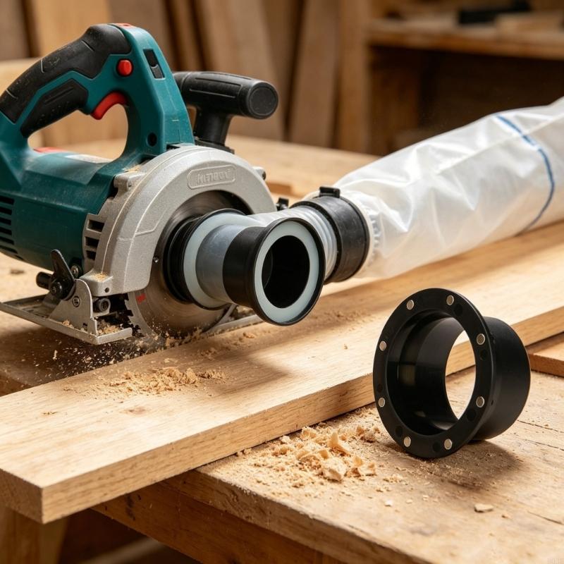 Dust Collection Part Works For 4 Size Hose Simple Connection For Woodworking Equipment produced Of ABS B03E