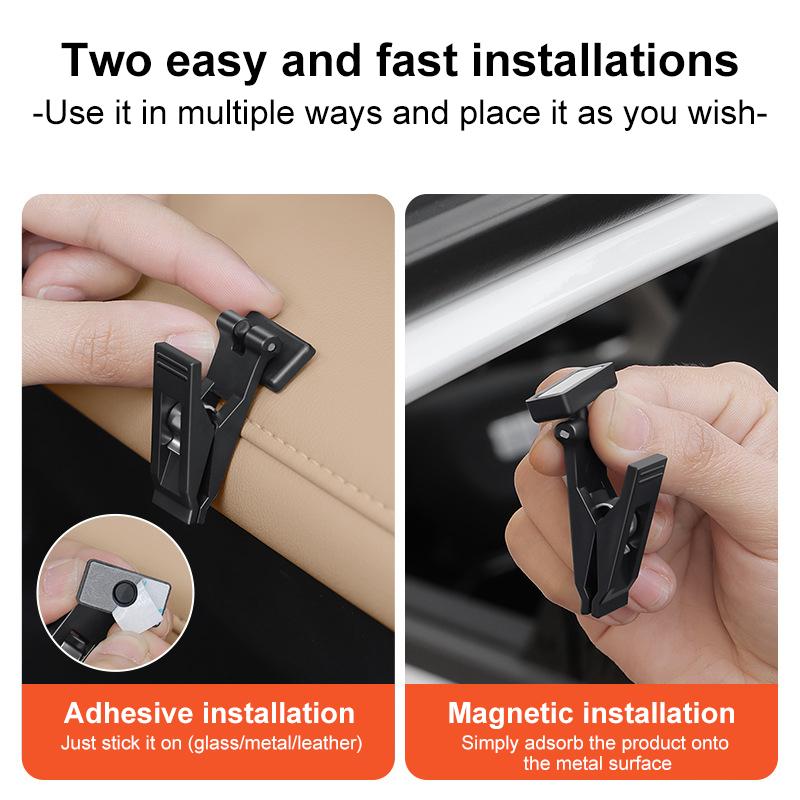 Storage Clips Car Interior Window Clip Removeable Bill Card Clamp Holder Ticket Fastener Sunshade Clips Car Interior Accessories