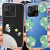 Case For Xiaomi Redmi 10A Cute Flower Cat Painted Phone Bumper For Redmi 10A 4G Redmi10A Soft Silicone TPU Back Cover