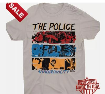 Nieuw The Police 1983 Synchronicity Tour Cadeau Voor Fans Unisex S-5XL Shirt