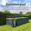 Fiberglass Integrated Outdoor Swimming Pool Villa with Container Structure