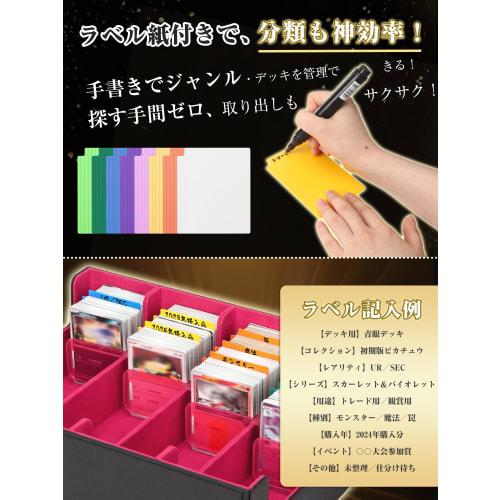 [Guardian of Cards] Large Capacity Deck Case, Holds Over 3200 Trading Cards, PU Leather with Card Stoppers and Dividers, Compatible with Yu-Gi-Oh!, Po