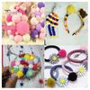 300 Pcs Pom Poms for Crafting 10mm Fluffy Felt Balls Solid Color Fuzzy Pompoms for Dolls Garland DIY Crafts Decorations