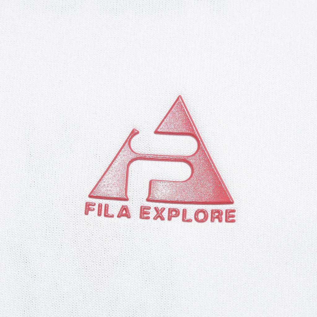 Fila Explore Pullover Solid Short Sleeve Regular T-Shirt Women Tops A11W627101F-WT