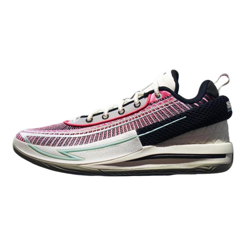 Anta Fengmang 1 men low-top carbon plate basketball shoes white pink 112431113-3 42