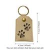 Puppy Pet Hair Storage Bag Keyring Dogs Paw Pendant Cute Pet Hair Keychain  Hanging Accessory